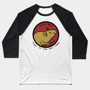 Year of the Gold Rat 1960 Baseball T-Shirt